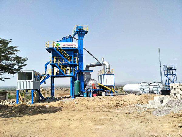 Planta de 40 t / h forzada intermitente Planta intermitente de asfalto forzado de 40 t / h
